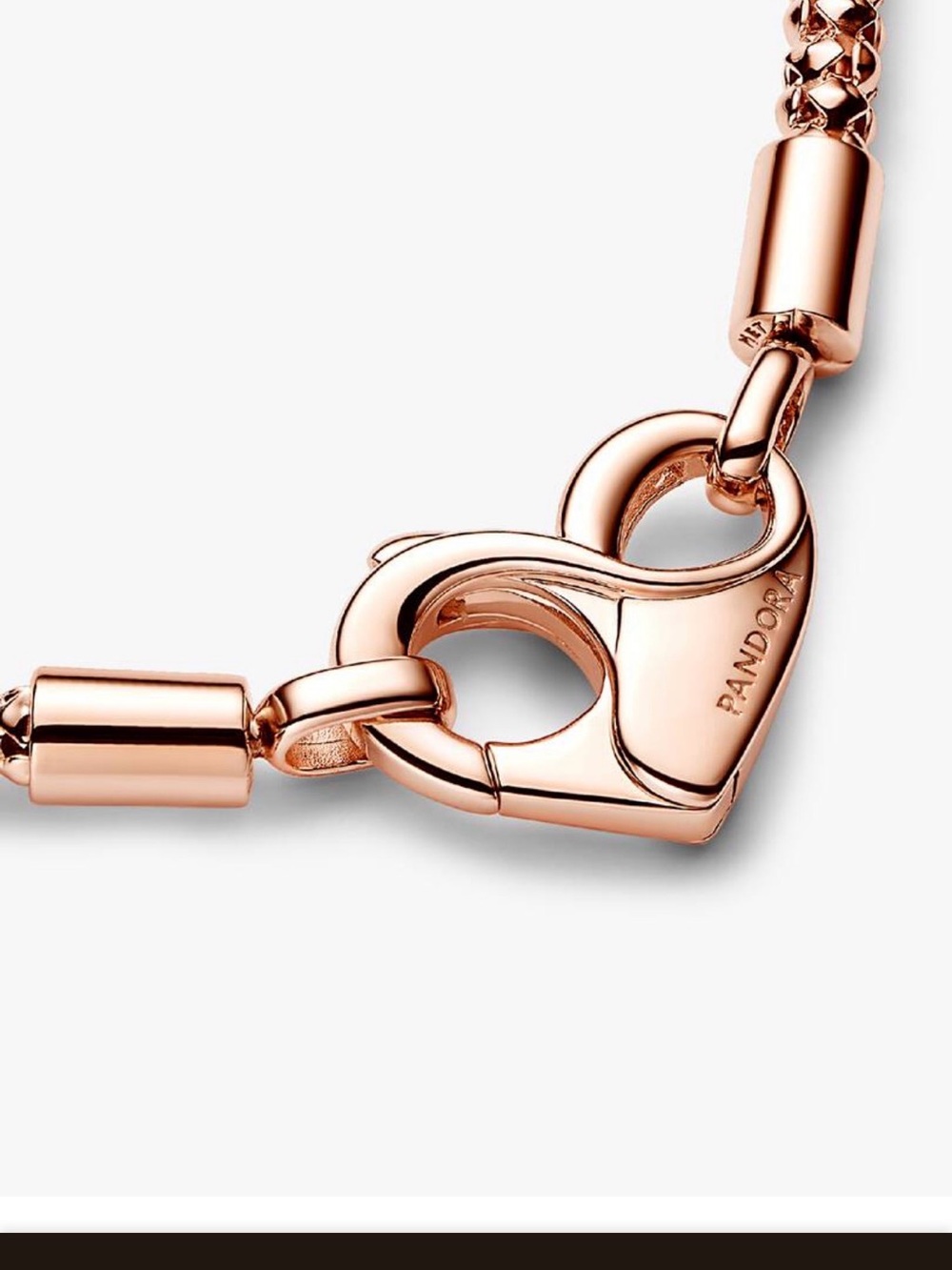 Pandora Moments Rose Gold Studed Bracelet - Picture 6 of 10